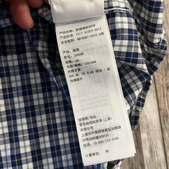 Abercrombie & Fitch Button Down Shirt Plaid Checkered Size XS Preppy Classic - Picture 6 of 7